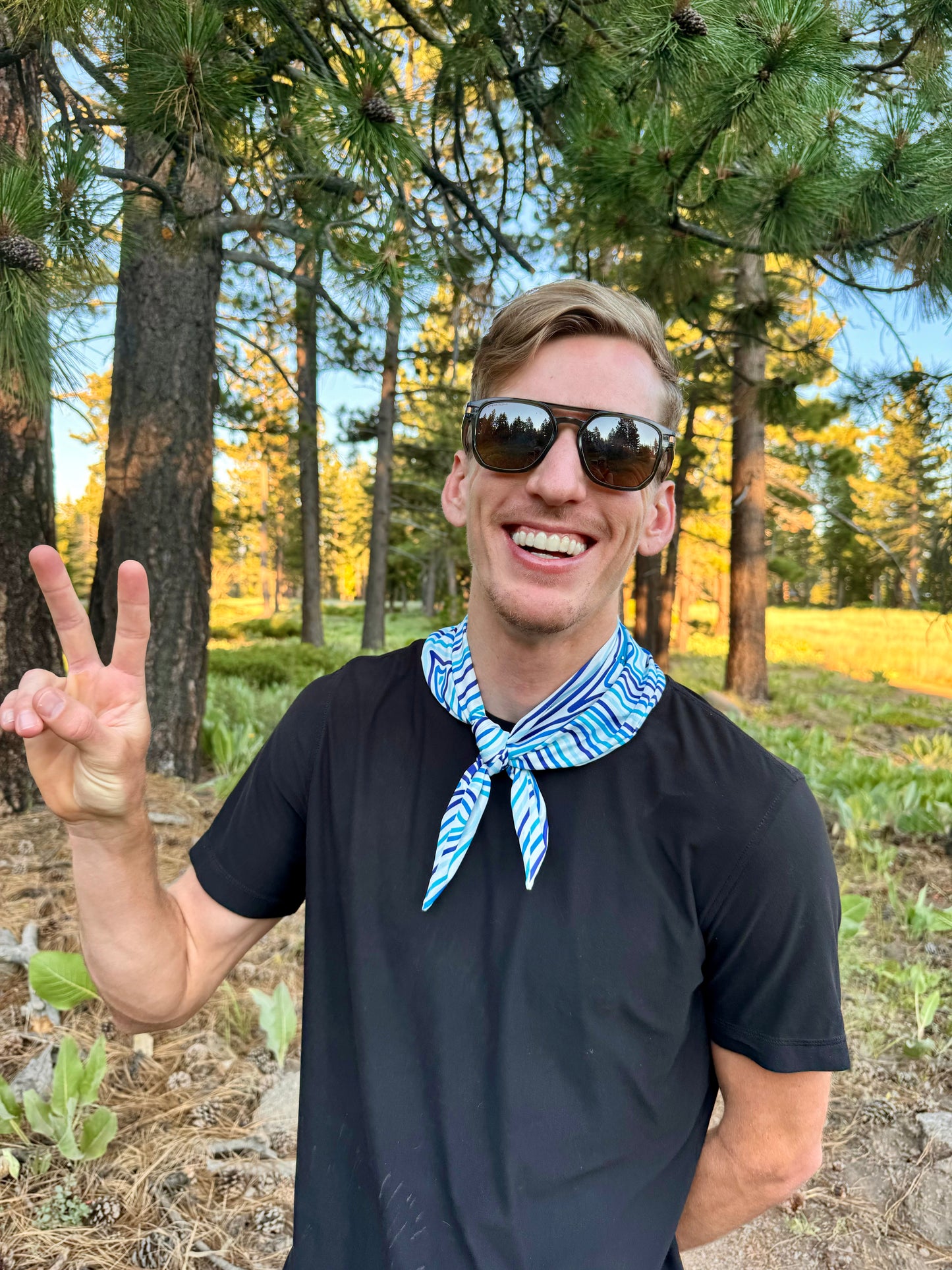 Topographic Map Ice Bandana